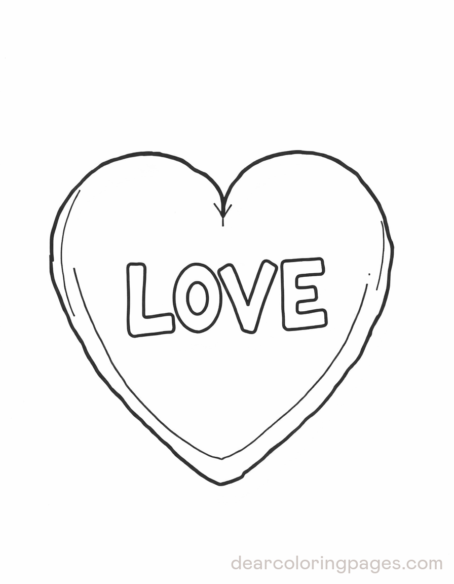 Heart with Text "LOVE"